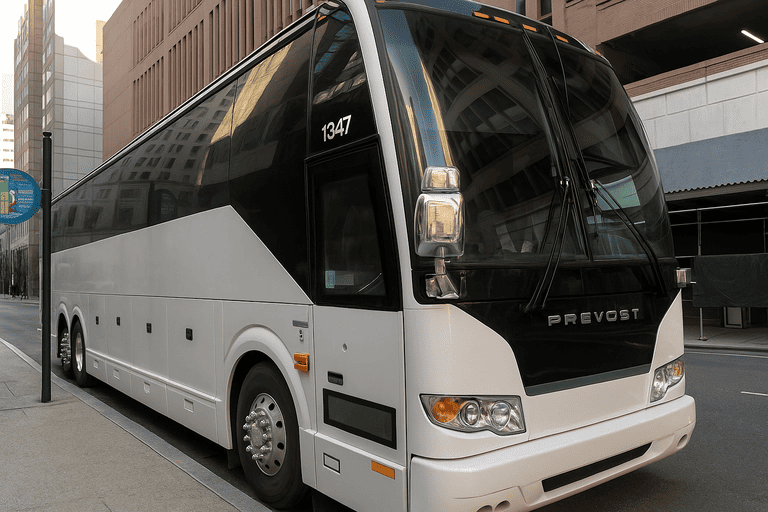 a Charlotte Coach Bus Service coach bus