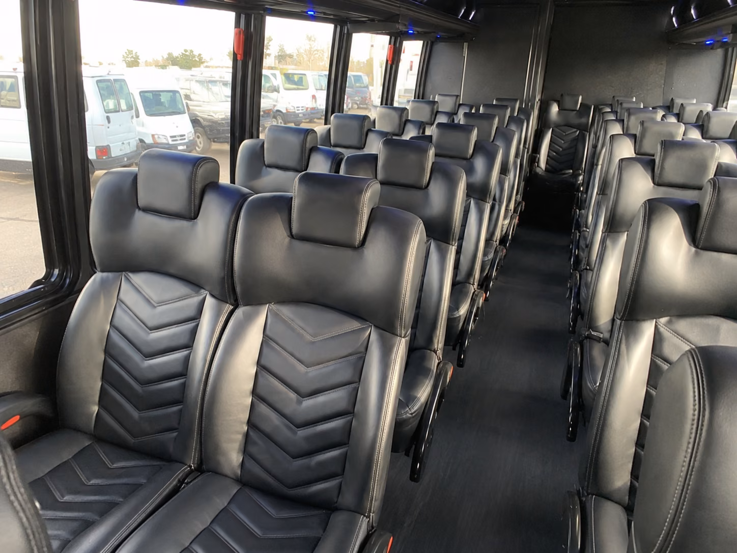 charlotte 18 passenger minibus interior