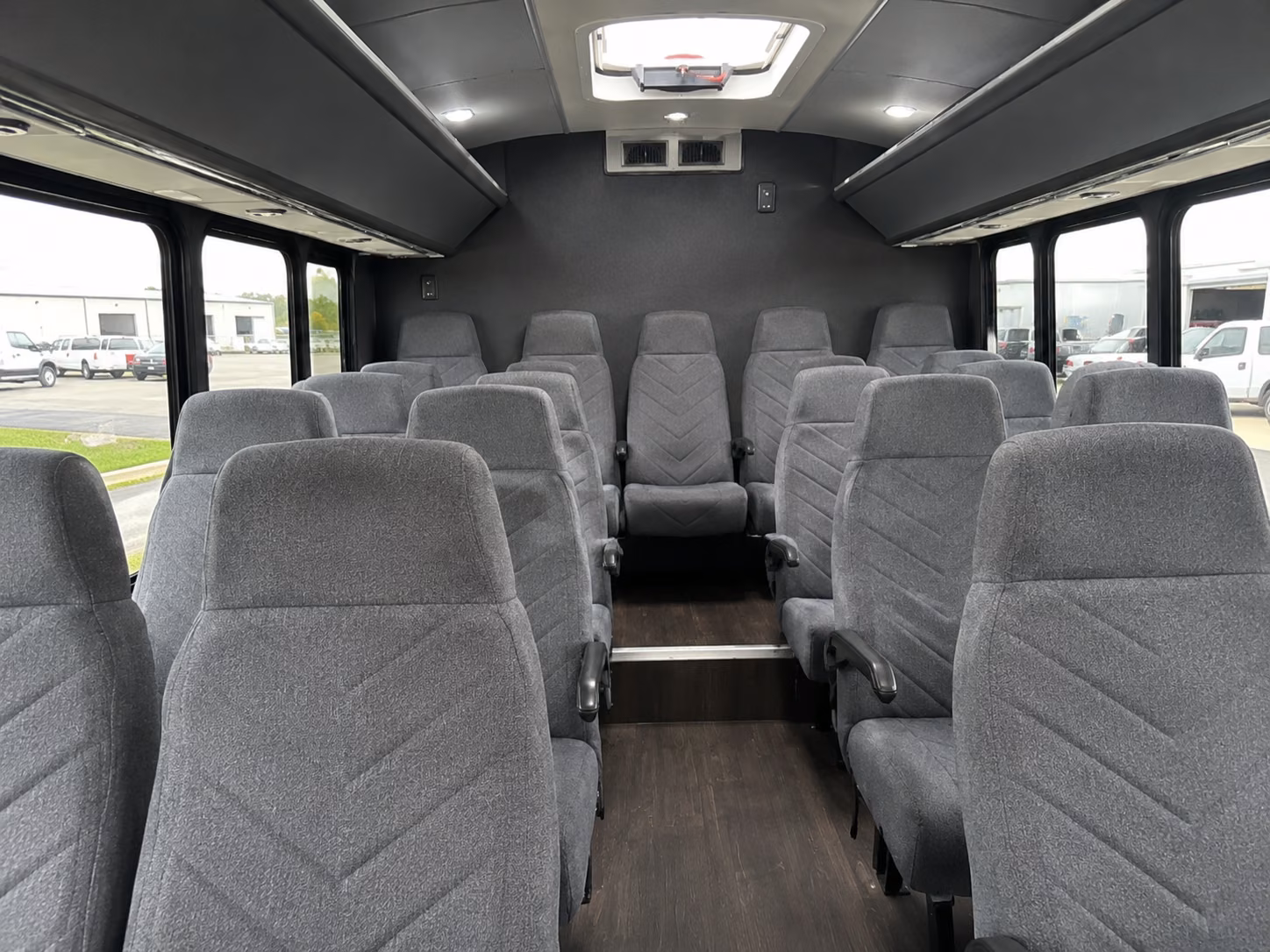 charlotte 20 passenger minibus interior
