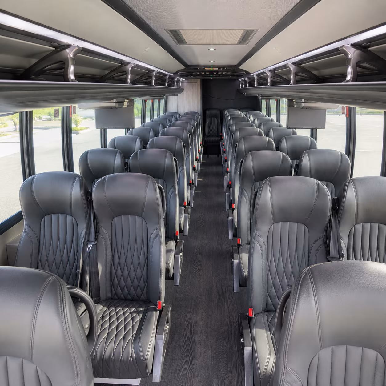charlotte 28 passenger minibus inside