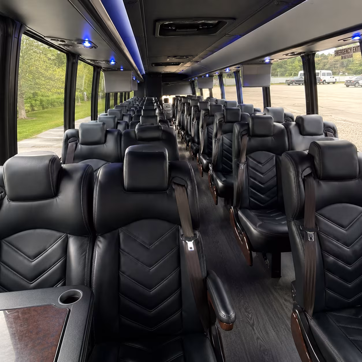 charlotte 35 passenger minibus inside