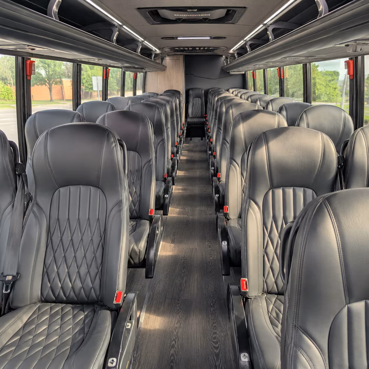charlotte 35 passenger minibus interior