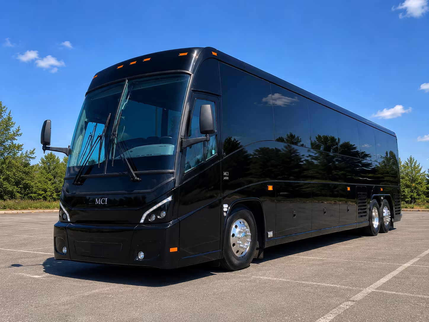 charlotte 56 passenger charter bus