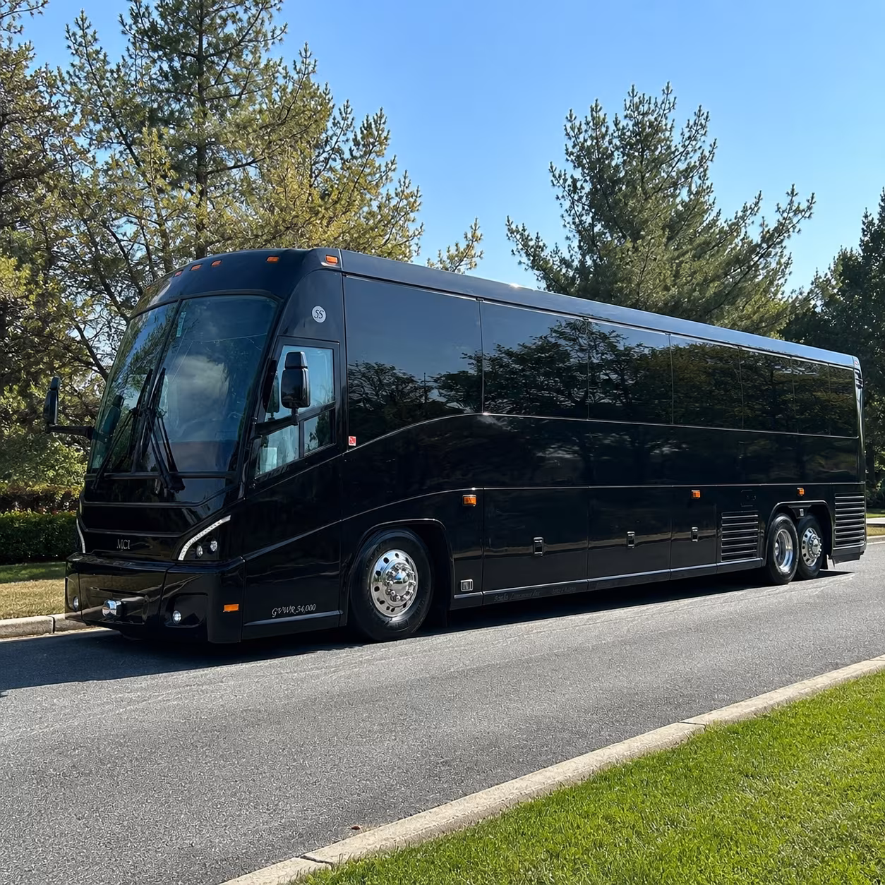 charlotte bus rental service area