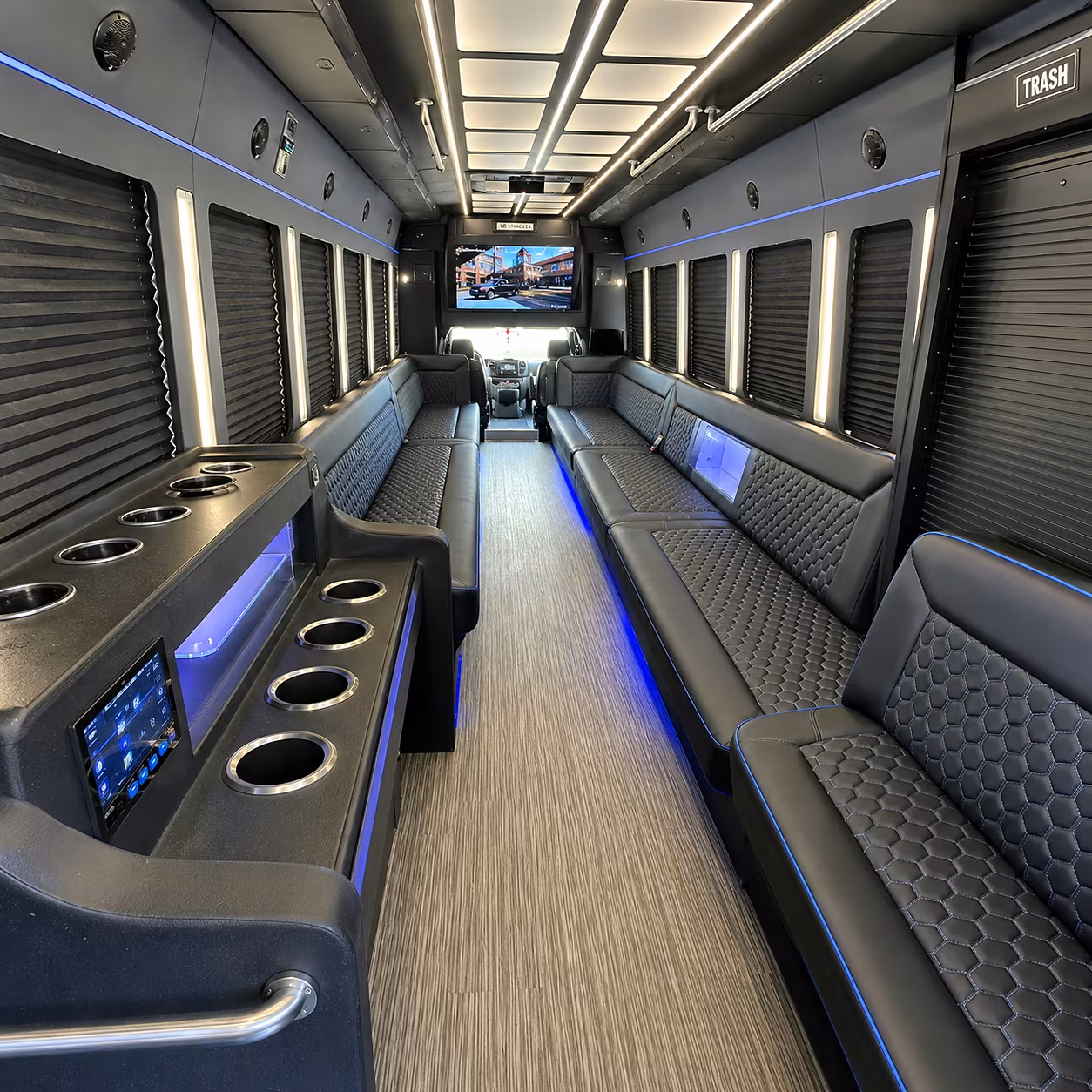charlotte party bus inside