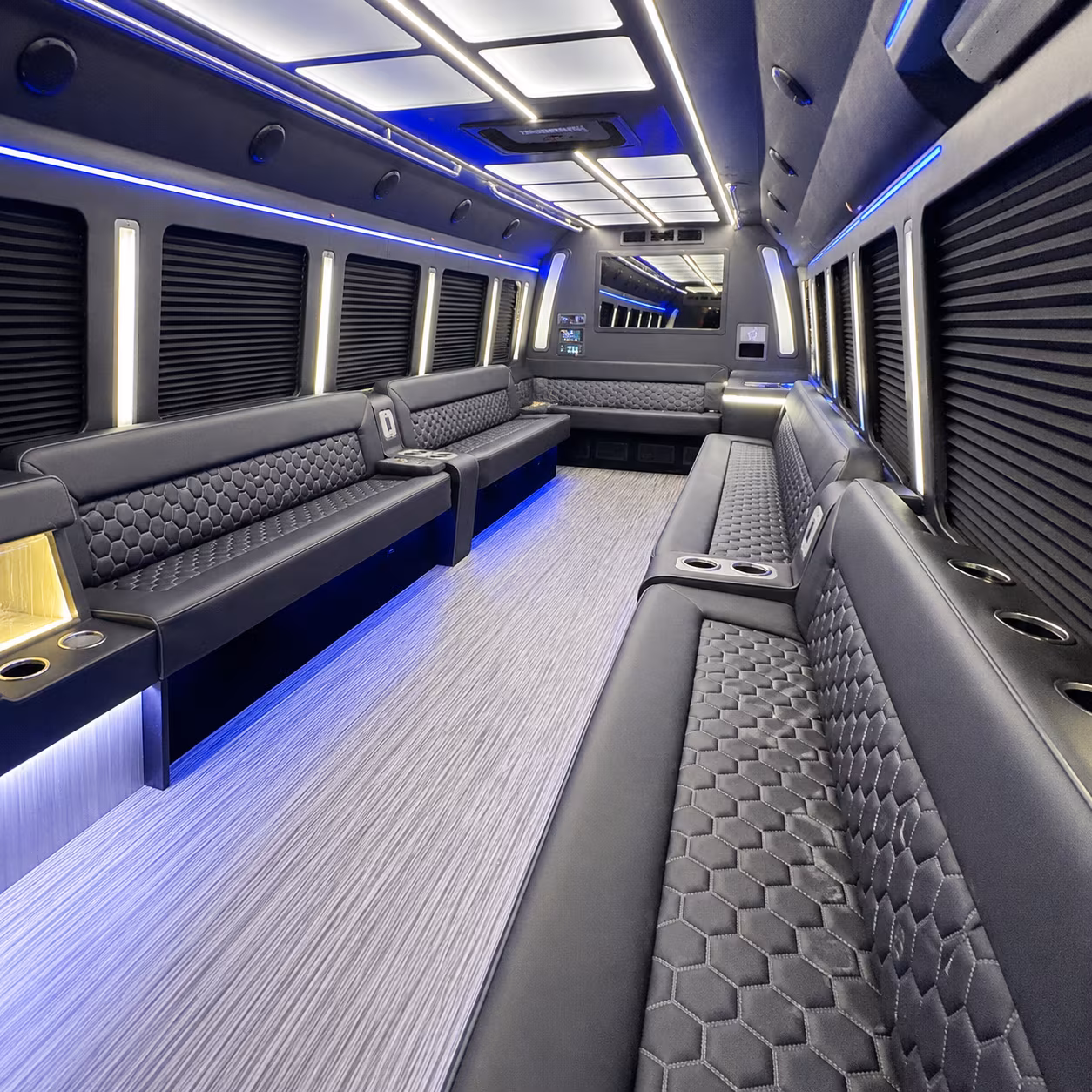 charlotte party bus interior