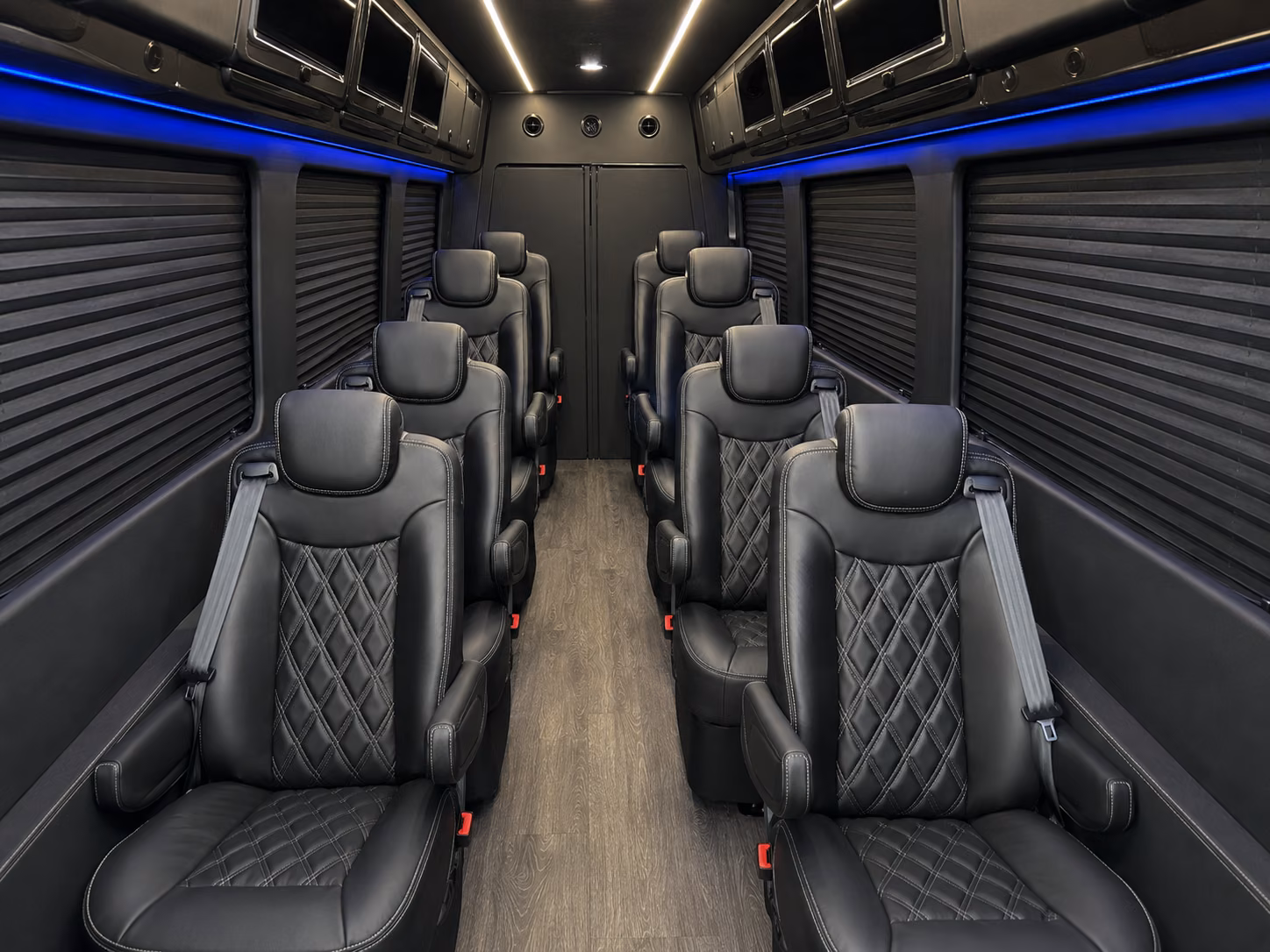 charlotte sprinter van with driver inside