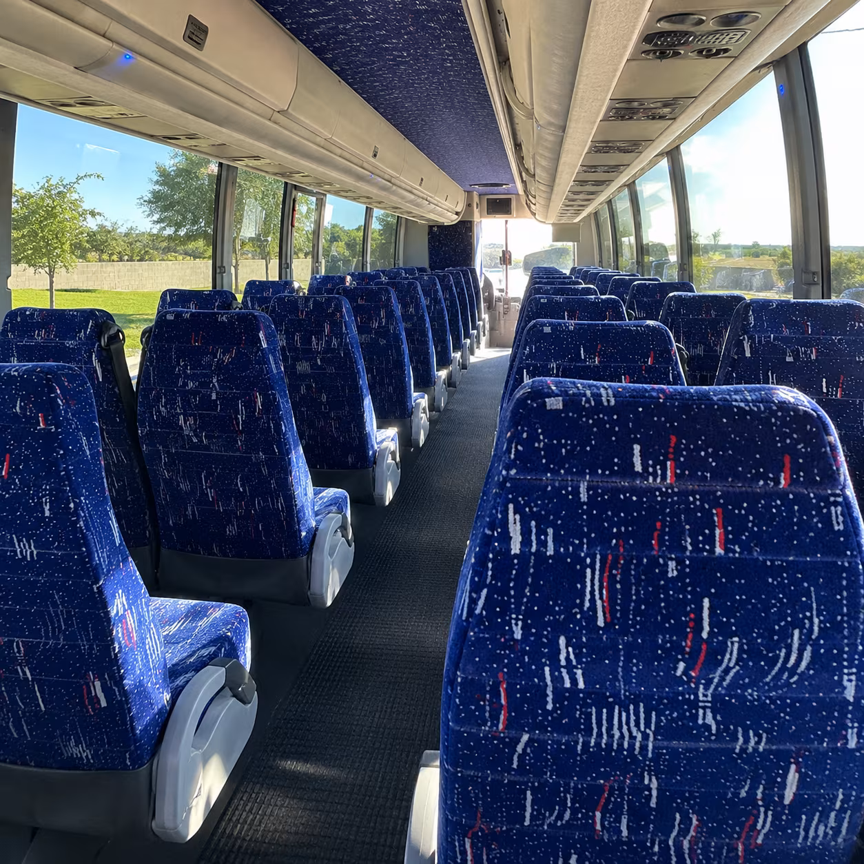 shuttle buses for weekly sunday worship services in charlotte